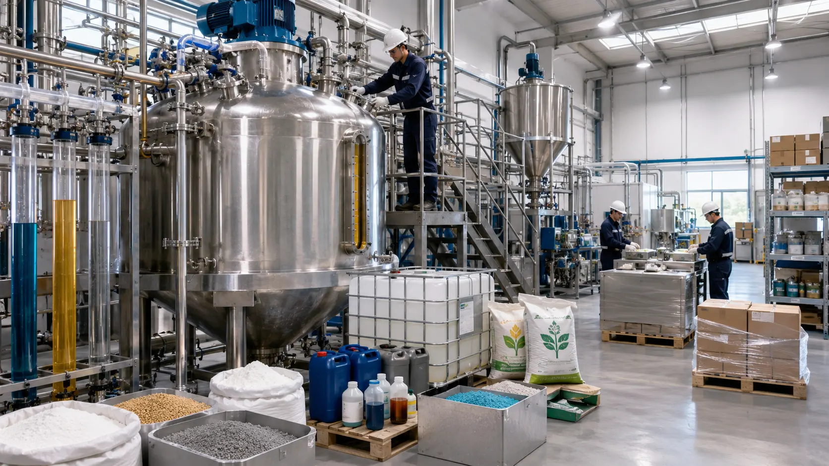 Mezclas industriales de líquidos, polvos y granulados